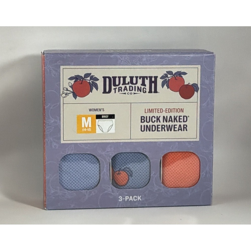Duluth Womens M Buck Naked Briefs Underwear Limited Edition 3 Pack